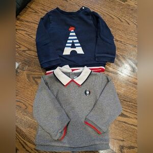 Navy and Gray Kids Shirts Set